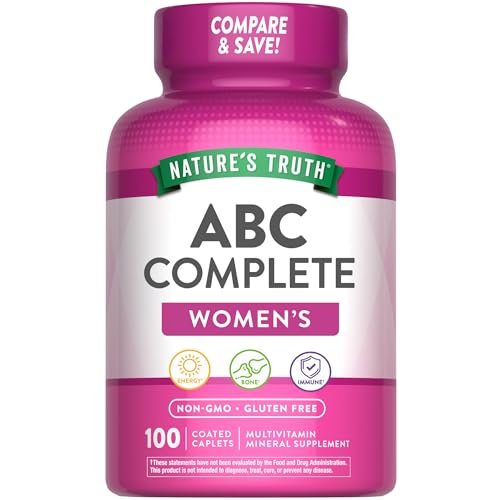 Nature's Truth Multivitamin für Frauen mit Eisen | 100 Tabletten | Non-GMO & Glutenfrei | ABC-Komplett