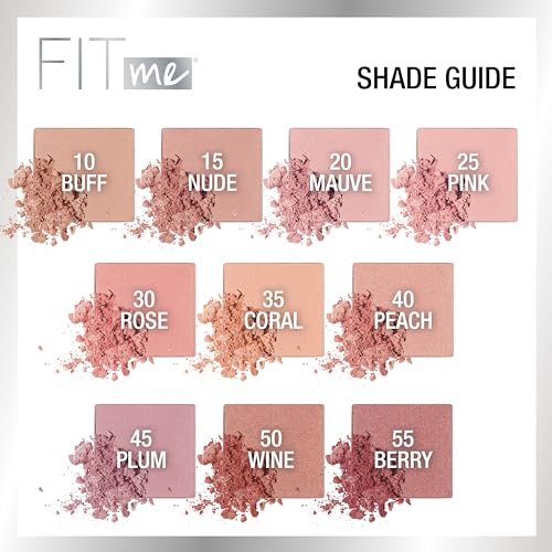 Maybelline Fit Me Blush – Leichter, glatter, langanhaltender Rouge für den ganzen Tag, Farbton Nude, 4,5 g
