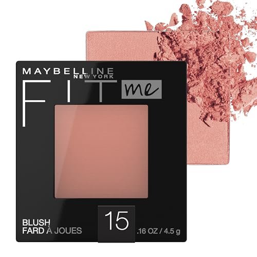 Maybelline Fit Me Blush – Leichter, glatter, langanhaltender Rouge für den ganzen Tag, Farbton Nude, 4,5 g