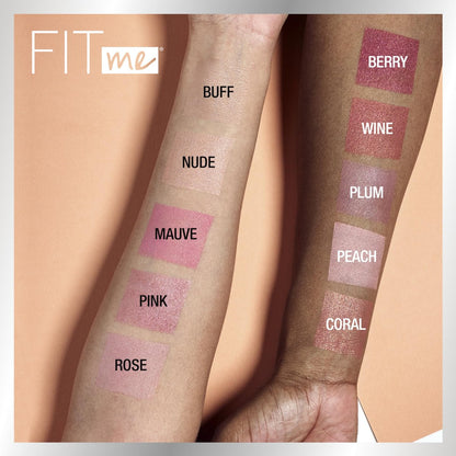 Maybelline Fit Me Blush – Leichter, glatter, langanhaltender Rouge für den ganzen Tag, Farbton Nude, 4,5 g