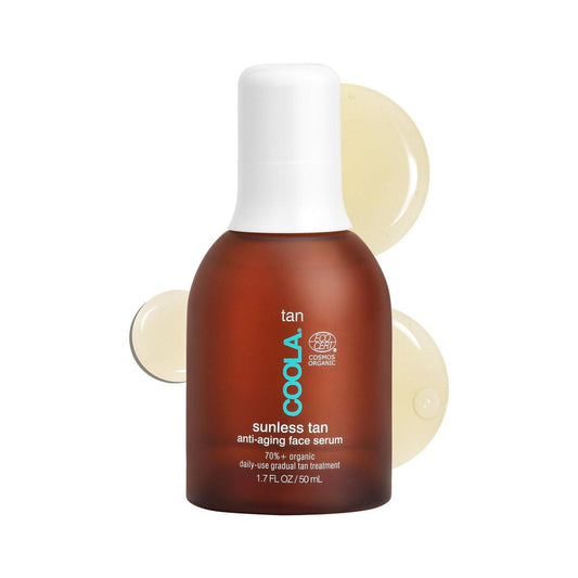 COOLA Bio-Selbstbräuner Gesichtsserum mit Hyaluronsäure – Anti-Aging Pflege für einen natürlichen Teint, 50 ml