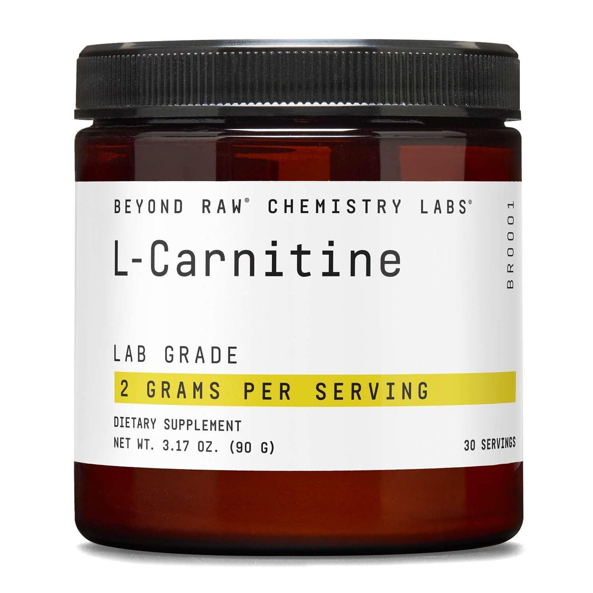 BEYOND RAW L-Carnitin Pulver – Treibstoff für das Training und Unterstützung der Regeneration, 30 Portionen