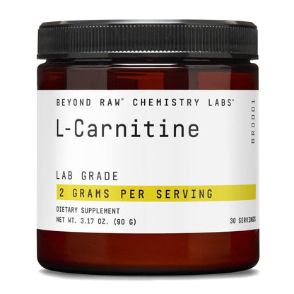 BEYOND RAW L-Carnitin Pulver – Treibstoff für das Training und Unterstützung der Regeneration, 30 Portionen