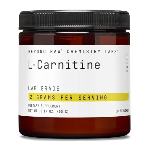 BEYOND RAW L-Carnitin Pulver – Treibstoff für das Training und Unterstützung der Regeneration, 30 Portionen