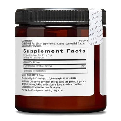 BEYOND RAW L-Carnitin Pulver – Treibstoff für das Training und Unterstützung der Regeneration, 30 Portionen