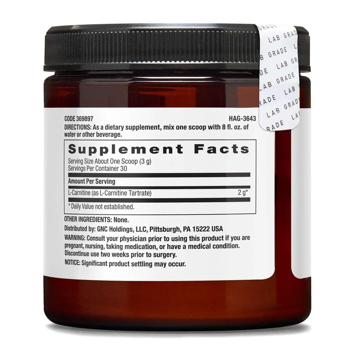 BEYOND RAW L-Carnitin Pulver – Treibstoff für das Training und Unterstützung der Regeneration, 30 Portionen