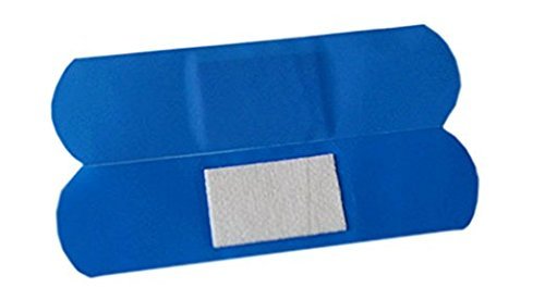 VHOB Lebensmittelgeeignete Pflaster, 1 x 3 Zoll, Blau, Stoff, 100 Stück/Box
