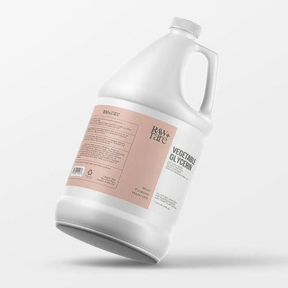 Raw Plus Rare Naturglycerin für Haut und Gesicht, Bulk Gallone (3,78 l), USP-Lebensmittel-/Kosmetikqualität, für Haare, Haut, Basteln, Seifenbasisöl – Koscher, Halal und pharmazeutische Qualität