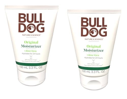 Bulldog Skincare Original Feuchtigkeitscreme für Männer mit Aloe Vera, 100 ml (2er-Pack)