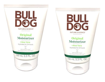 Bulldog Skincare Original Feuchtigkeitscreme für Männer mit Aloe Vera, 100 ml (2er-Pack)