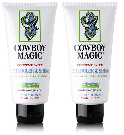 Cowboy Magic Detangler & Shine für Pferde, 4 oz - 2er-Pack Conditioner, Weiß