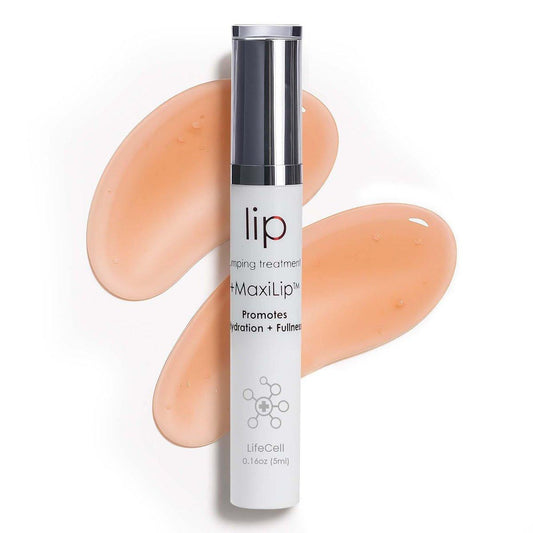 LifeCell Lip Plumping Treatment – Glossy Balm mit MaxiLip-Peptiden für vollere, glattere Lippen – Feuchtigkeitsspendend, nicht reizend, duftfrei für alle Hauttypen