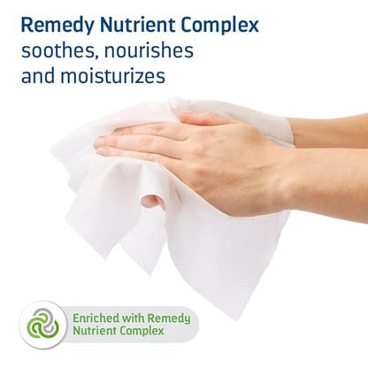 Medline Remedy Clinical 3-in-1 Barrierecreme-Tuch, 8 Stück (1 Packung), 8x8 Zoll Feuchttücher für Erwachsene, Vanilleduft, Inkontinenzpflege, Dimethicon, beruhigend, pflegend, sanft