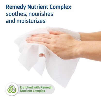 Medline Remedy Clinical 3-in-1 Barrierecreme-Tuch, 8 Stück (1 Packung), 8x8 Zoll Feuchttücher für Erwachsene, Vanilleduft, Inkontinenzpflege, Dimethicon, beruhigend, pflegend, sanft