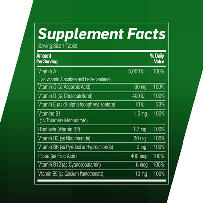 Shot B Multivitamin-Komplex, B-Energy, Vitamin-B-Komplex mit Antioxidantien-Unterstützung, B-Komplex-Vitamine mit A, C, D, E & Folsäure für zelluläre Energie & Immunsystem – 6 wichtige B-Vitamine, 60 Kapseln