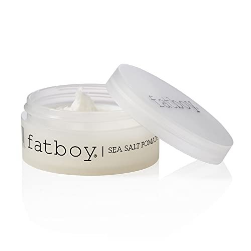 Fatboy Sea Salt Haar Pomade mit Kokosöl & Sheabutter – Leichter Halt für Textur, Styling & Glanz, Beach Waves Finish, für alle Haartypen, parabenfrei, farbsicher, 74 ml