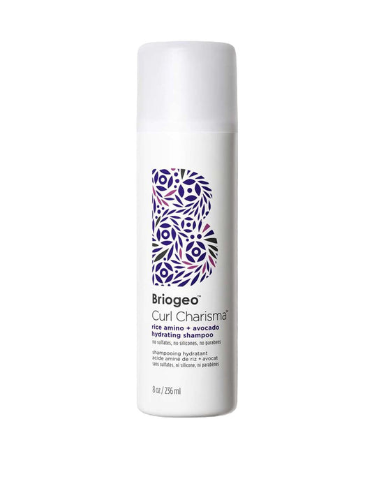 Briogeo Curl Charisma Reis-Amino + Avocado Feuchtigkeitsshampoo | Definition und Feuchtigkeit für welliges, lockiges und krauses Haar | Reduziert Frizz | Sulfatfrei | Vegan & tierversuchsfrei | 236 ml