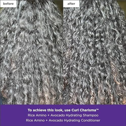 Briogeo Curl Charisma Reis-Amino + Avocado Feuchtigkeitsshampoo | Definition und Feuchtigkeit für welliges, lockiges und krauses Haar | Reduziert Frizz | Sulfatfrei | Vegan & tierversuchsfrei | 236 ml