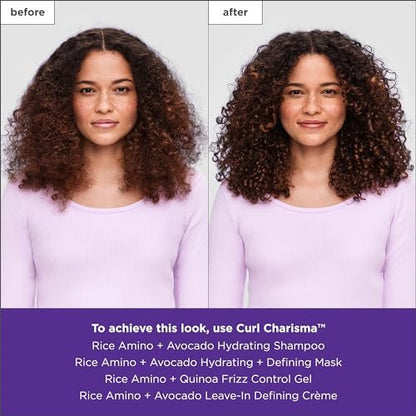 Briogeo Curl Charisma Reis-Amino + Avocado Feuchtigkeitsshampoo | Definition und Feuchtigkeit für welliges, lockiges und krauses Haar | Reduziert Frizz | Sulfatfrei | Vegan & tierversuchsfrei | 236 ml