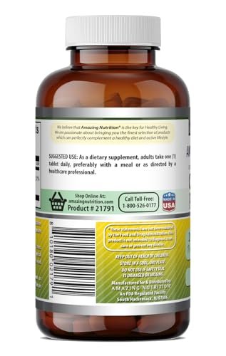 Amazing Formulas Chrompicolinat 200 µg | Tabletten | Non-GMO | Glutenfrei | Hergestellt in den USA (1 Packung | 240 Tabletten)