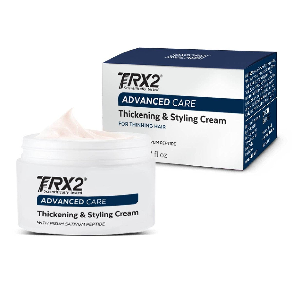 TRX2 Haarverdickungs- & Stylingcreme – Leichte, nicht klebende Textur für alle Haartypen – Dickeres und hydratisierteres Haar – Ohne Farbstoffe [1,7 oz]