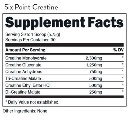 Bucked Up Six Point Creatine™ – Sechs Arten von Creatin für Männer und Frauen