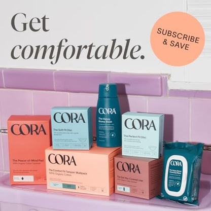 Cora Bio-Baumwoll-Tampons Multipack (18 Regular, 18 Super Tampons)
