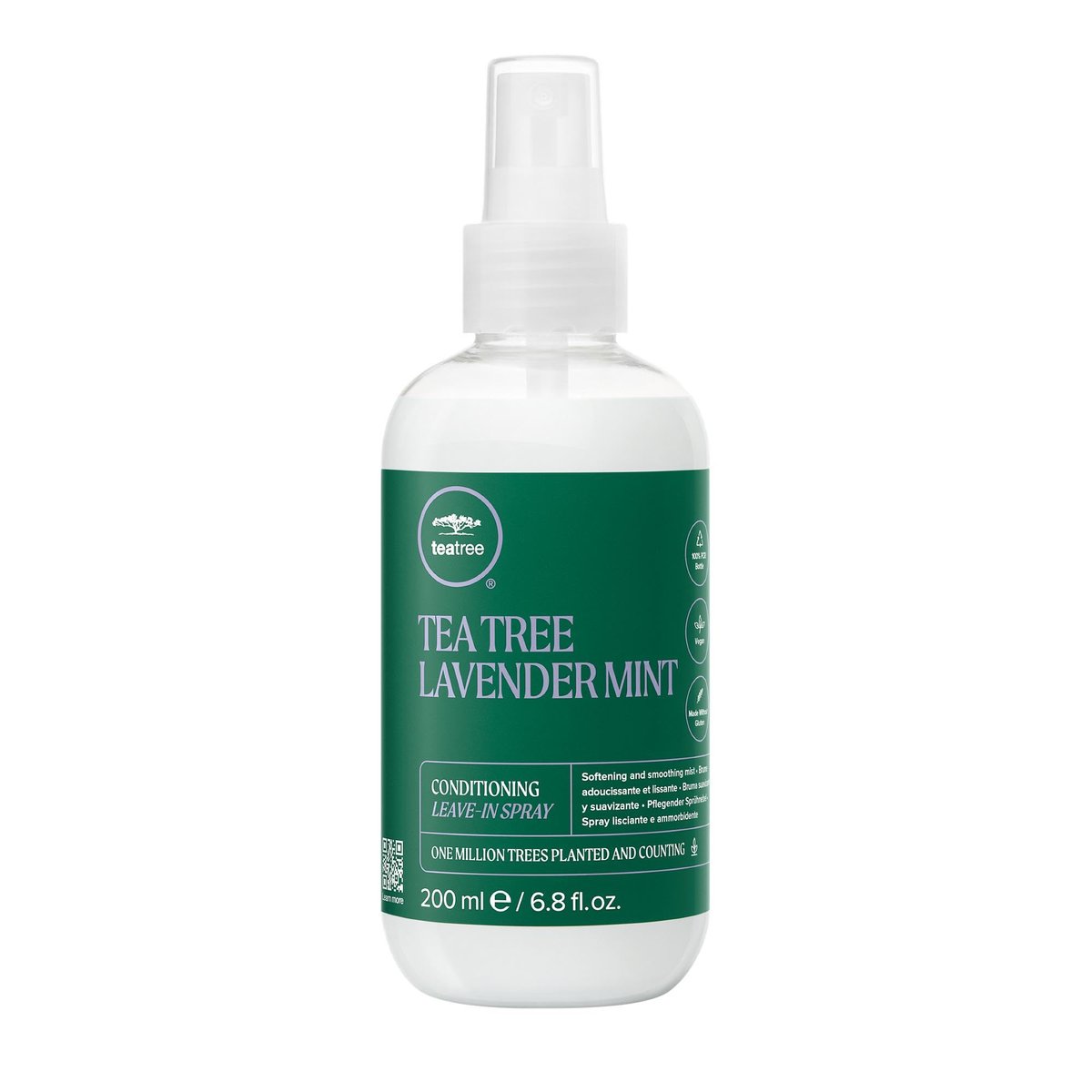 Tea Tree Lavender Mint Conditioner Leave-In Spray, Leichter Leave-In Conditioner, Pflegt und glättet, für grobes + trockenes Haar, 200 ml