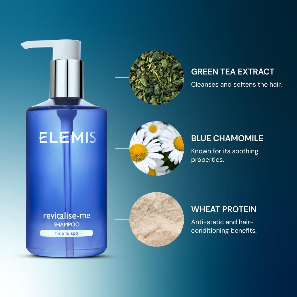 ELEMIS Revitalize-Me Shampoo mit Basilikum und Thymian Duft, 300 ml