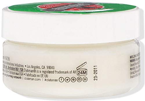 Clubman Molding Paste Travel – 1,7 Unzen (48 g) – Starke Haarpaste für flexiblen Halt und mattes Finish