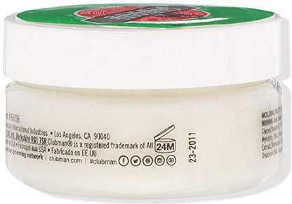 Clubman Molding Paste Travel – 1,7 Unzen (48 g) – Starke Haarpaste für flexiblen Halt und mattes Finish