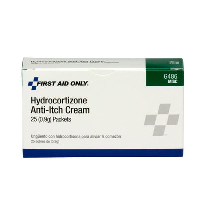 First Aid Only Hydrocortison-Creme Beutel, 25 Stück – Linderung bei Juckreiz & Hautreizungen