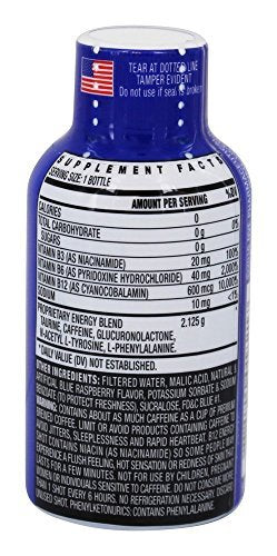 Stacker 2 Blue Raspberry B12 Energy Shot (12er-Pack) – 60 ml pro Portion