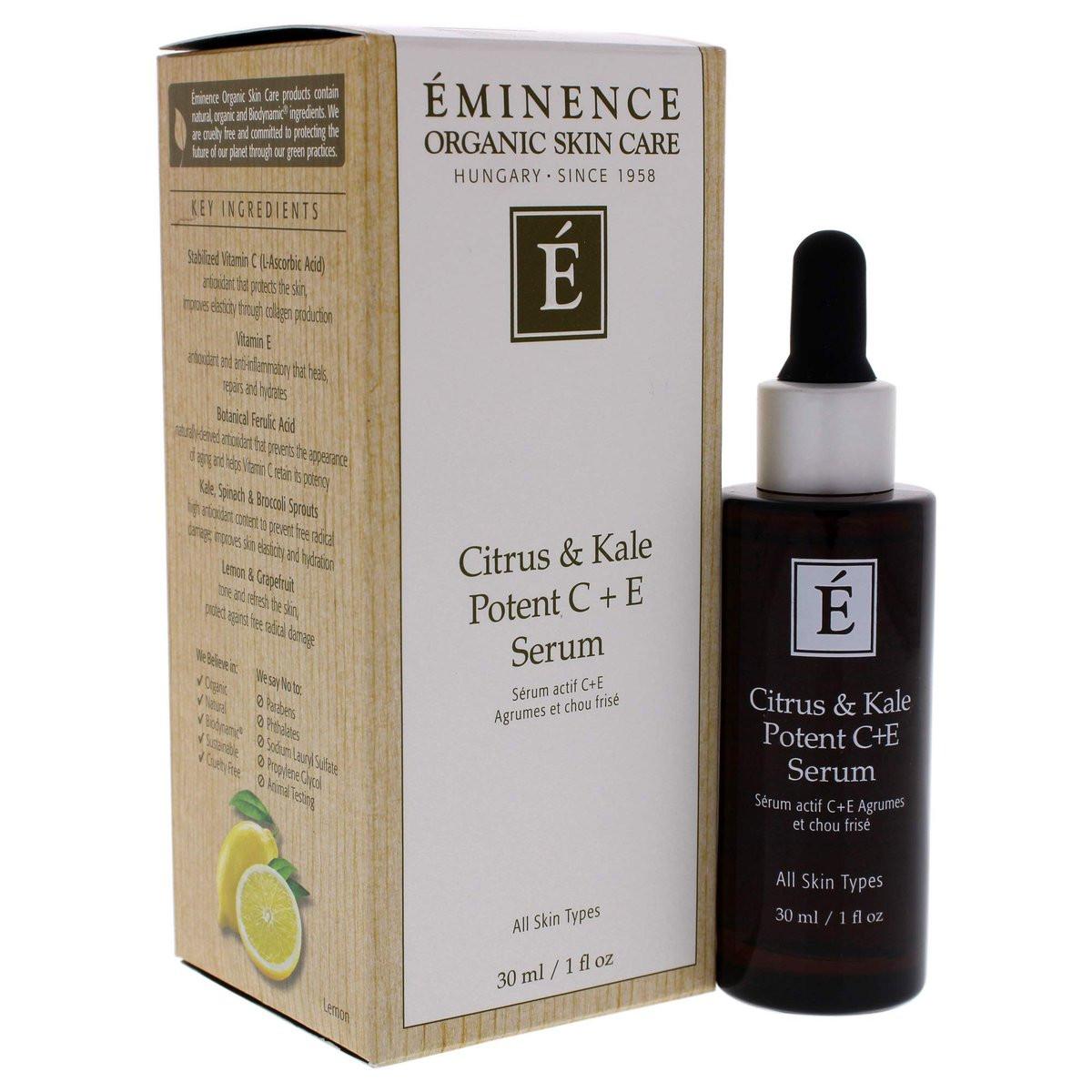 Eminence Citrus & Kale Potent C Plus E Serum – Aufhellendes Vitamin-C-Serum, 30 ml