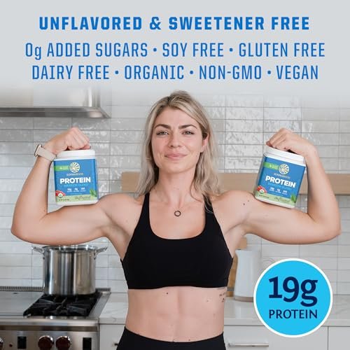 Sunwarrior Bio Pflanzliches Proteinpulver – Ungesüßtes veganes Protein mit BCAA-Aminosäuren & Hanfsamen-Erbsen-Mischung – Ohne Soja, Milchfüllstoffe & Gluten (Ungesüßt, 15 Portionen)