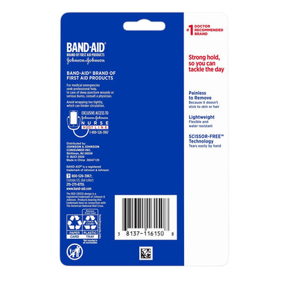 Band-Aid Tough Wrap Selbstklebende elastische Bandage, wasserabweisend, 5 cm x 2,3 m, Nylon