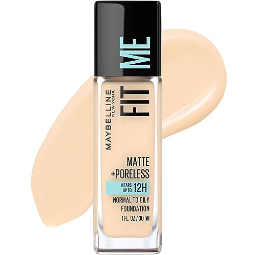 Maybelline Fit Me Matte + Poreless Liquid Foundation Ölfrei – 118 Light Beige, 30 ml