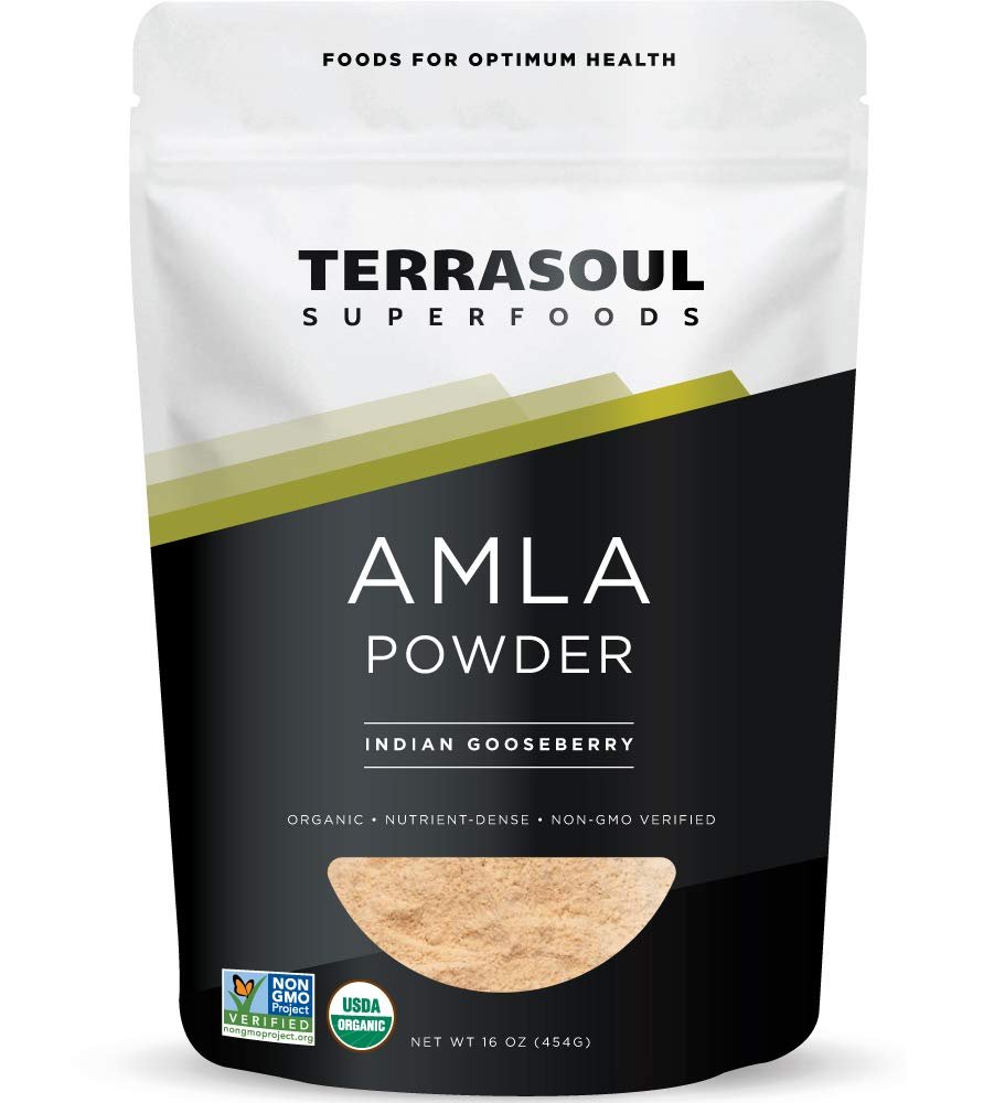 Terrasoul Superfoods Bio Amla-Pulver (Amalaki), 454 g – Reich an Antioxidantien und Vitamin C | Unterstützt das Immunsystem