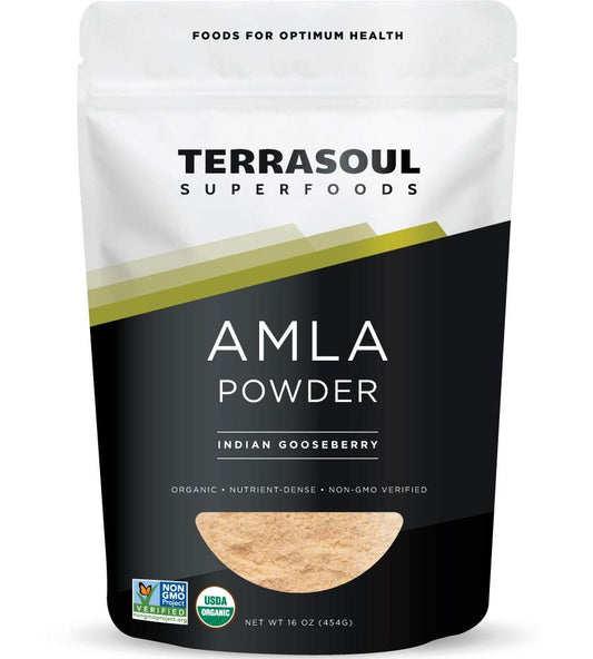 Terrasoul Superfoods Bio Amla-Pulver (Amalaki), 454 g – Reich an Antioxidantien und Vitamin C | Unterstützt das Immunsystem