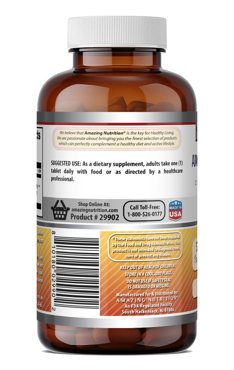 Amazing Formulas Rutin 500 mg Tabletten – 100 Stück, Non-GMO, glutenfrei, hergestellt in den USA