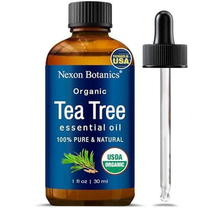 Bio Teebaumöl 30 ml – Reines, natürliches Öl für Aromatherapie, Diffuser, DIY, Kerzen- und Seifenherstellung – Nexon Botanics