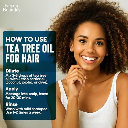 Bio Teebaumöl 30 ml – Reines, natürliches Öl für Aromatherapie, Diffuser, DIY, Kerzen- und Seifenherstellung – Nexon Botanics