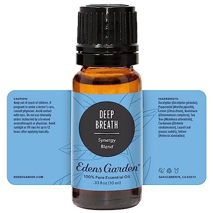 Edens Garden Deep Breath Ätherisches Öl Blend – 100% rein, premium, unverdünnt, therapeutisch, 10 ml