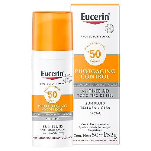 Eucerin Sonnenschutz Anti-Aging Gesicht mit Hyaluronsäure LSF 50+, 50 ml