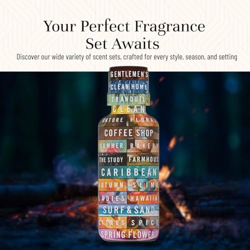 P&J Trading Duftöle für Diffuser – Gewürz-Set für Zuhause – 6 Flaschen à 10 ml – Apfelwein, Zimt & mehr – für Aromadiffuser, Kerzenherstellung, Seifenherstellung, Auto-Diffuser