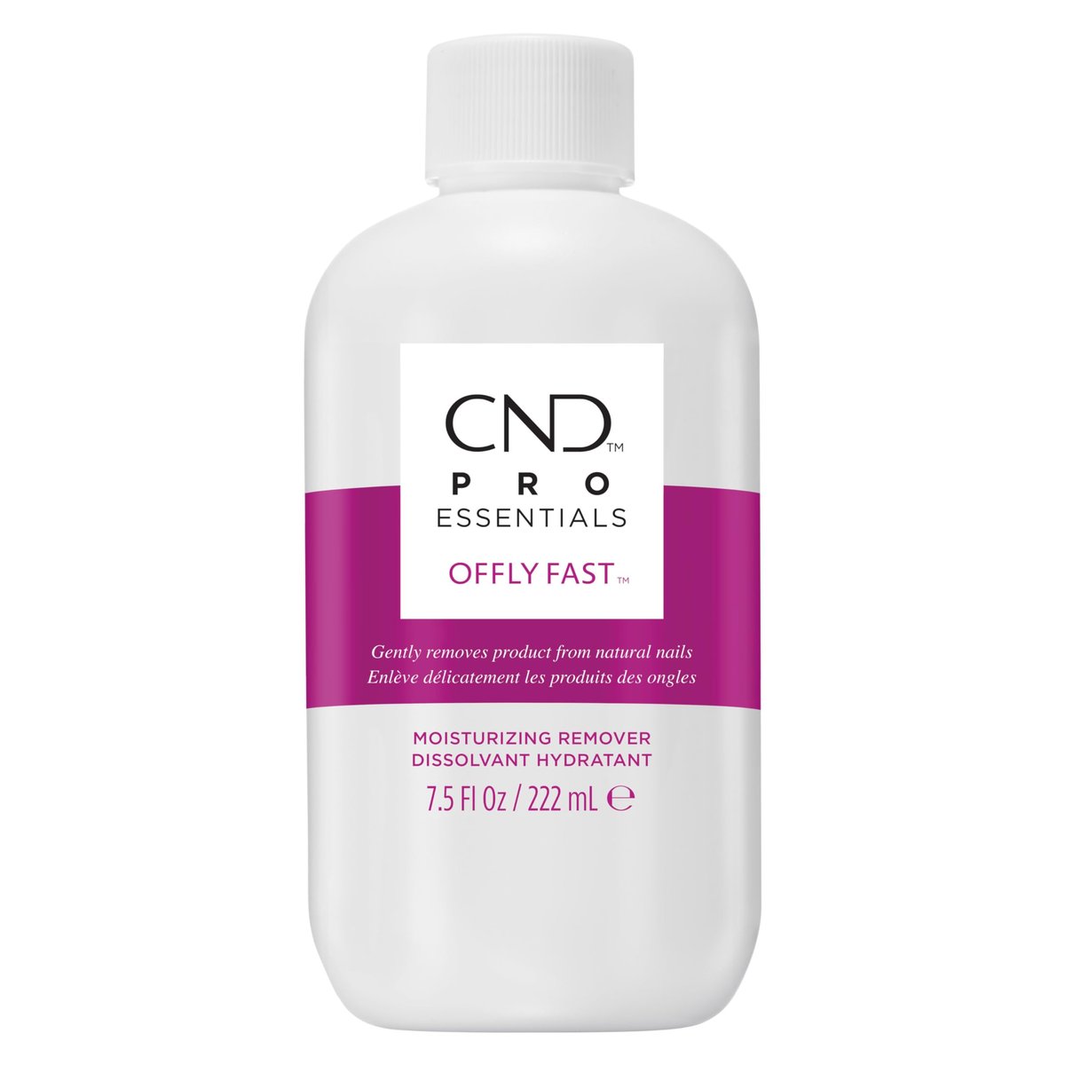 CND OFFLY FAST Feuchtigkeitsspendender Nagellackentferner, 222 ml