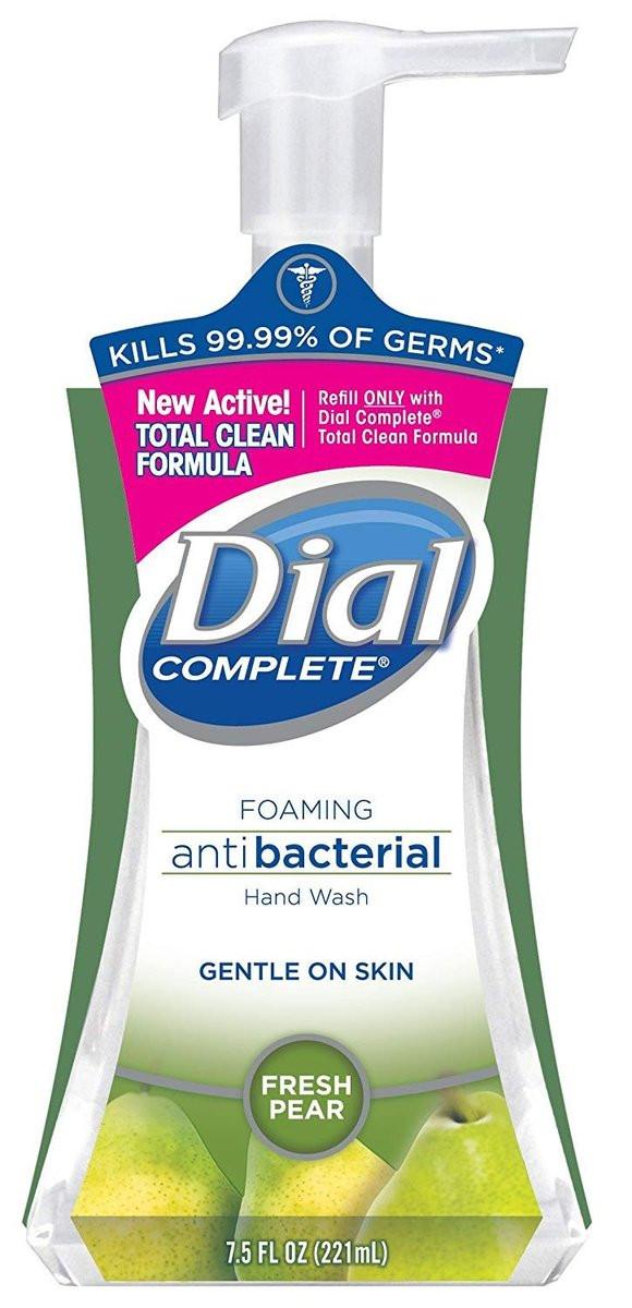 Dial Complete Antibakterieller Schaumseifenspender, 2 Duftsorten (Spring Water/Fresh Pear), 7,5 Flüssigunzen pro Stück, 5er-Pack