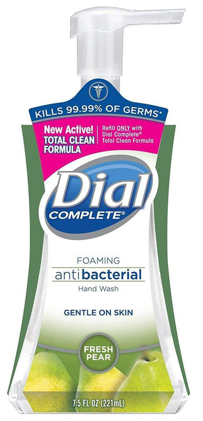 Dial Complete Antibakterieller Schaumseifenspender, 2 Duftsorten (Spring Water/Fresh Pear), 7,5 Flüssigunzen pro Stück, 5er-Pack