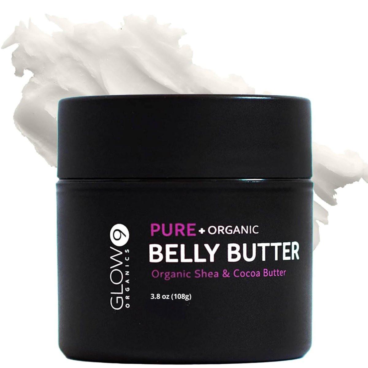 Glow Organics Schwangerschafts-Bauchbutter – 108 ml (3,8 oz) – Pflegende Feuchtigkeitscreme für die Schwangerschaft