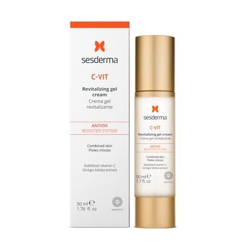 Sesderma C-VIT Revitalisierende Gel-Creme mit Vitamin C & Hyaluronsäure für jugendliche, strahlende Haut, 50 ml